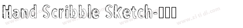 Hand Scribble Sketch字体转换